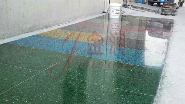 混凝土著色后的樣本