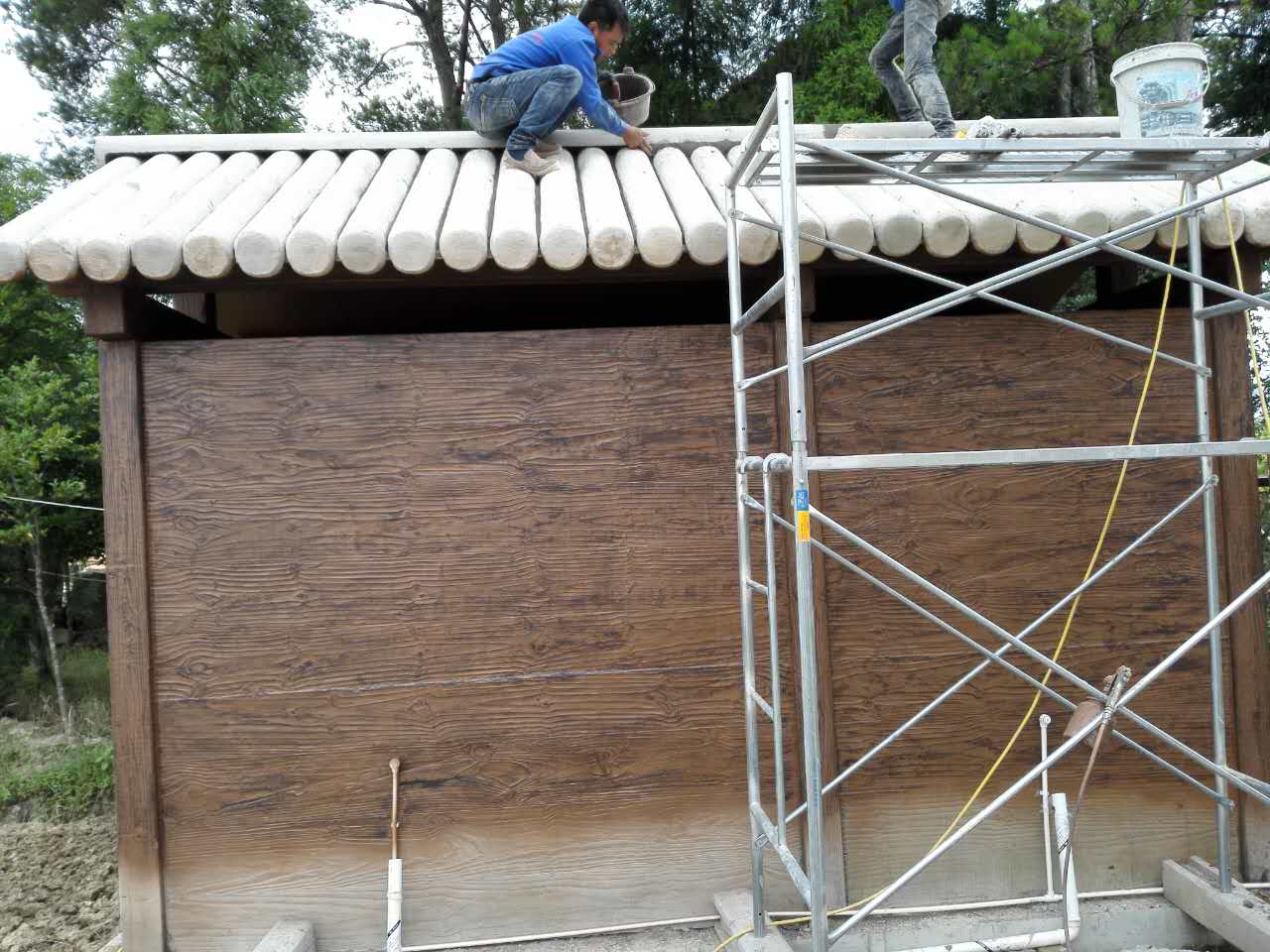 混凝土著色劑應(yīng)用于小屋